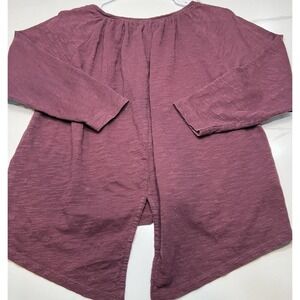 Madewell Cotton Top Women’s Long Sleeve Size XS Maroon